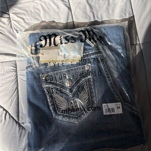 Miss Me Men's Bootcut Jeans in Classic Blue